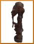 statue d' homme baoulé
