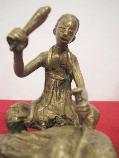 Bronze métier africain Sculpteur 07BZT3