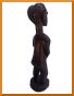 statue de femme baoulé