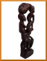 sculpture d'hommes africains