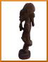 statue d' homme baoulé
