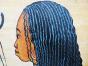 tableau artisanal de coiffeur africain