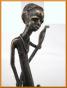 statue africaine en bronze