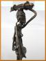 Bronze personnage Femme africaine au fagot  10BZP9