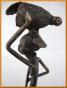Bronze personnage Apiculteur africain 10BZP24