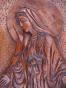 Panneau sculpté Vierge Marie 10BR12